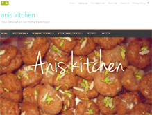 Tablet Screenshot of aniskitchen.com